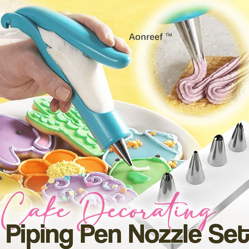 Aonreef™ Cake Decorating Piping Pen Tool and Nozzle Set