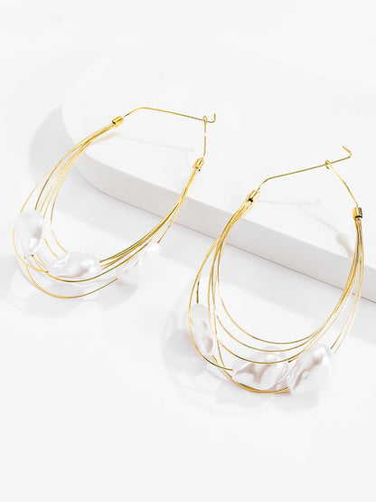 Normcore Tasseled Pearl Earrings