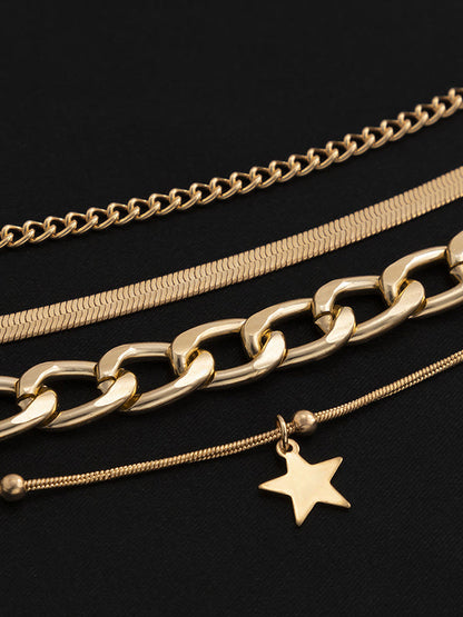 Chic Hip-Hop Punk Chains Bracelet