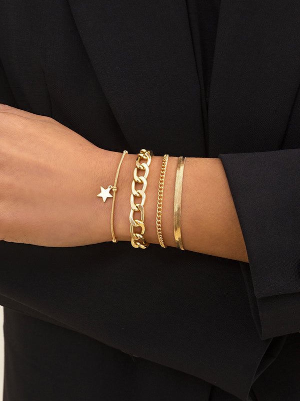 Chic Hip-Hop Punk Chains Bracelet