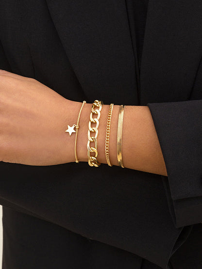 Chic Hip-Hop Punk Chains Bracelet
