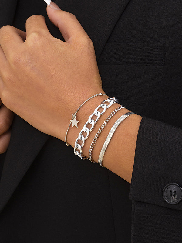 Chic Hip-Hop Punk Chains Bracelet