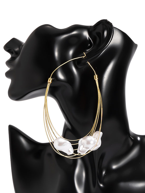Normcore Tasseled Pearl Earrings