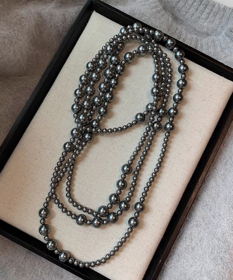 Simple White Pearl Gratuated Bead Necklace