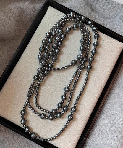 Simple White Pearl Gratuated Bead Necklace