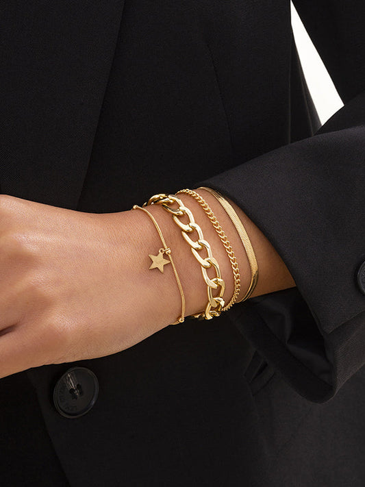 Chic Hip-Hop Punk Chains Bracelet